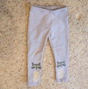 Tea Collection Purple Raccoon Print Legging